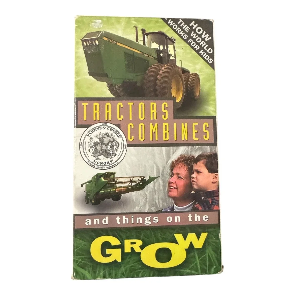 Tractors, Combines and Things on the Grow VHS Tape How The World Works For Kids